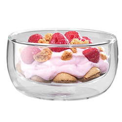 Double Wall Groovy Dessert Bowl