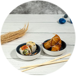 Sesame Series Matt Gray Ceramic Plate