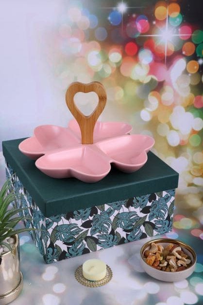Nuts About Nuts Platter Pink Hearts