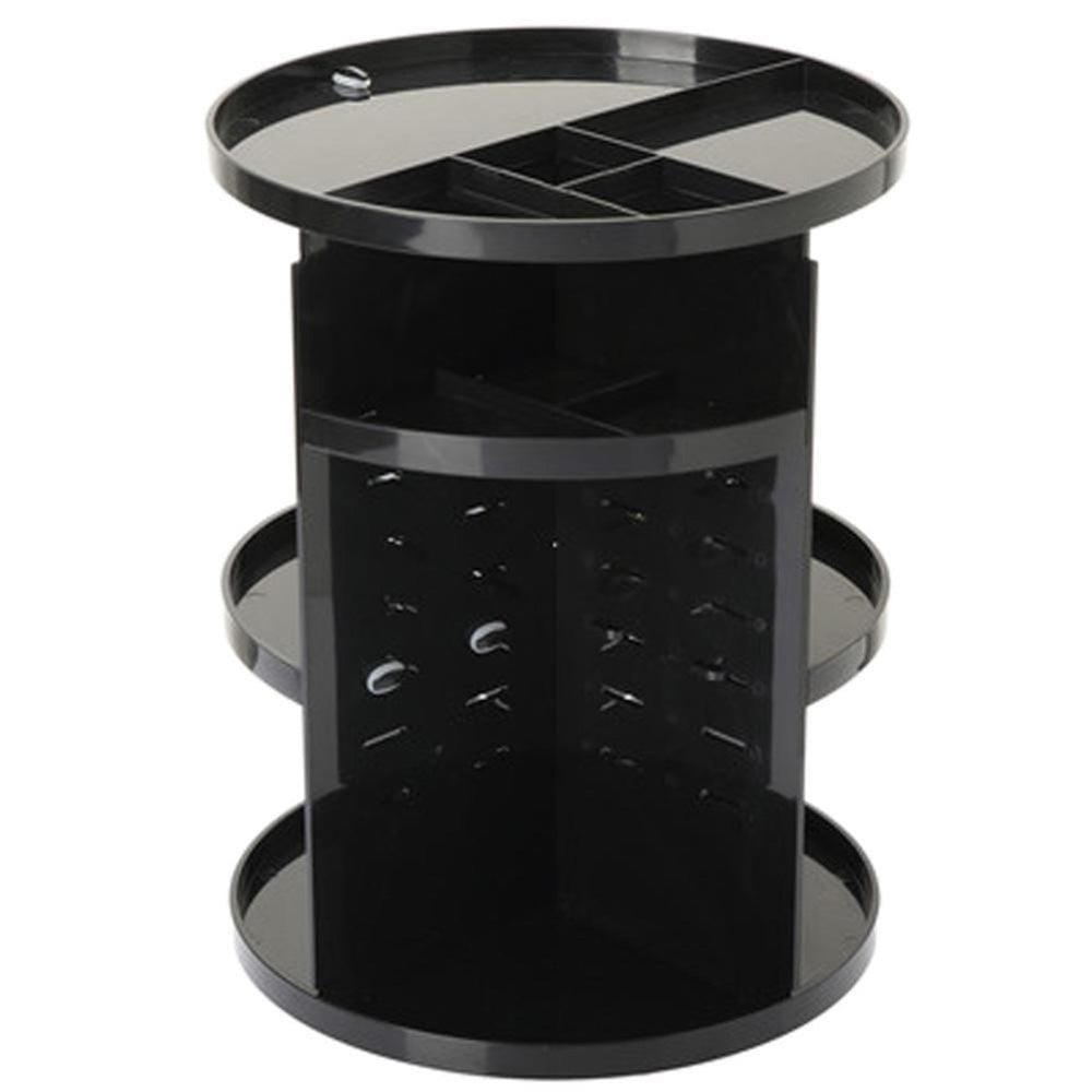 360 degrees Rotation Cosmetic Organizer - Black - EZ Life