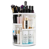 360 Degree Rotation Cosmetic Organizer (White)