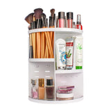 360 degrees Rotation Cosmetic Organizer - White - EZ Life