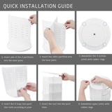 360 degrees Rotation Cosmetic Organizer - White - EZ Life