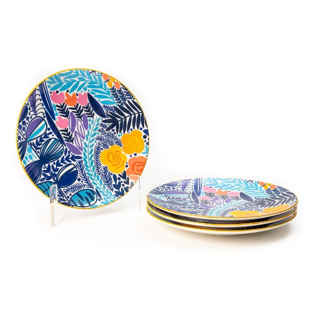 10.5 Inch Plate - Blue Colourful - EZ Life