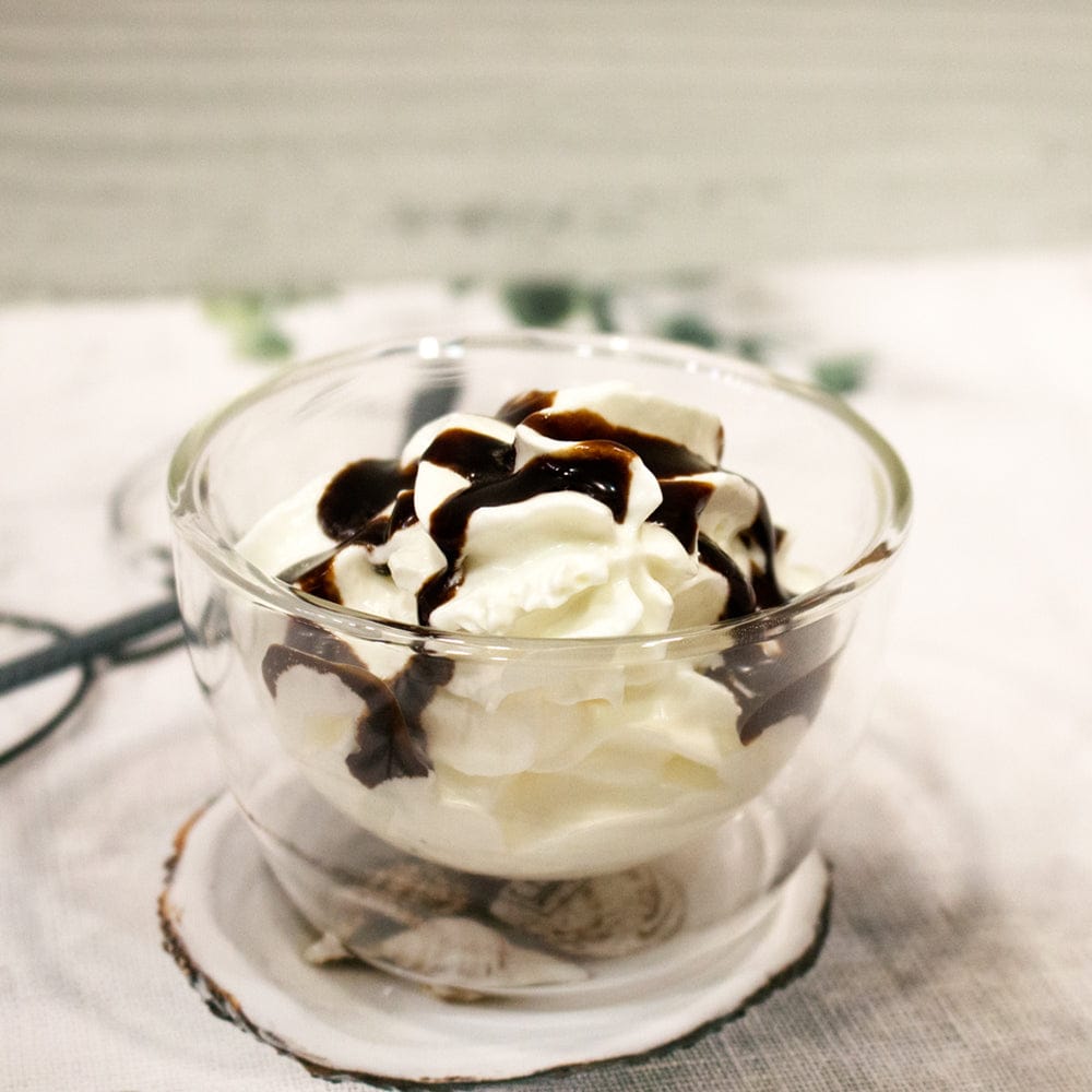 Borosilicate transparent Glass Dessert Bowls, IceCream, Small Fruit Serving StarterGlass Bowls, Microwave Safe,Perfect use for home, Round Insulated Double Wall Glass Bowl,150 ml, Pack of 2