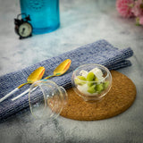 Double Wall Glass Zesty Serving Bowl (150 ml) (Pack of 4)