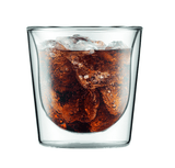 Borosilicate double Wall Delight Glass, Insulated transparent glass, Whiskey, Cocktail Glasses, Lightweight, Dishwasher Safe, Luxury Gift Set for Men or Women, friends, 250 ml, Pack of 2