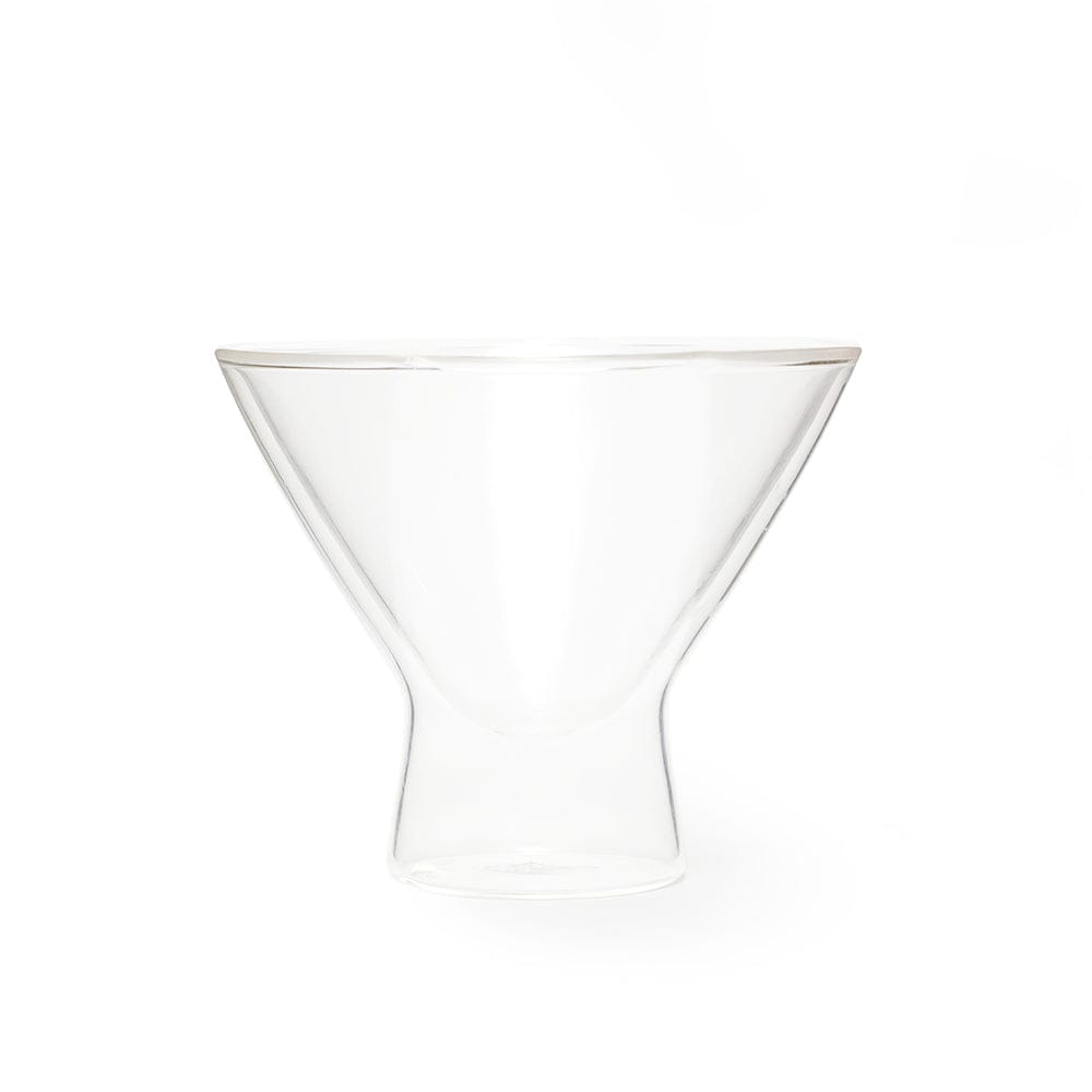 Martini Double Wall Insulated Cocktail Glass, Unique and Fun Gift for Espresso Martini Lovers, Keeps Drinks Cold Longer, A Perfect Cocktail Glass Gift Set, Glass to Serve Cocktail, Wine and Juice - 200 Ml, Pack of 2