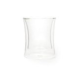 Borosilicate double Wall Curvilicious Glass, Insulated transparent glass, Water, Cocktail Glasses, Lightweight, Dishwasher Safe, Luxury Gift Set for Men or Women, friends, 250 ml, Pack of 1