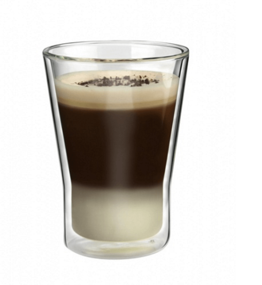 Borosilicate Double Wall Tropical Glass, Insulated Mug for Hot Cold Mug Tea Coffee, Drinking Glasses,Water Glasses, juice, Microwave & dishwasher safe, Light weight double wall glass, Perfect gift Set for Men,Women, Friend  - 300 ml - Pack of 1