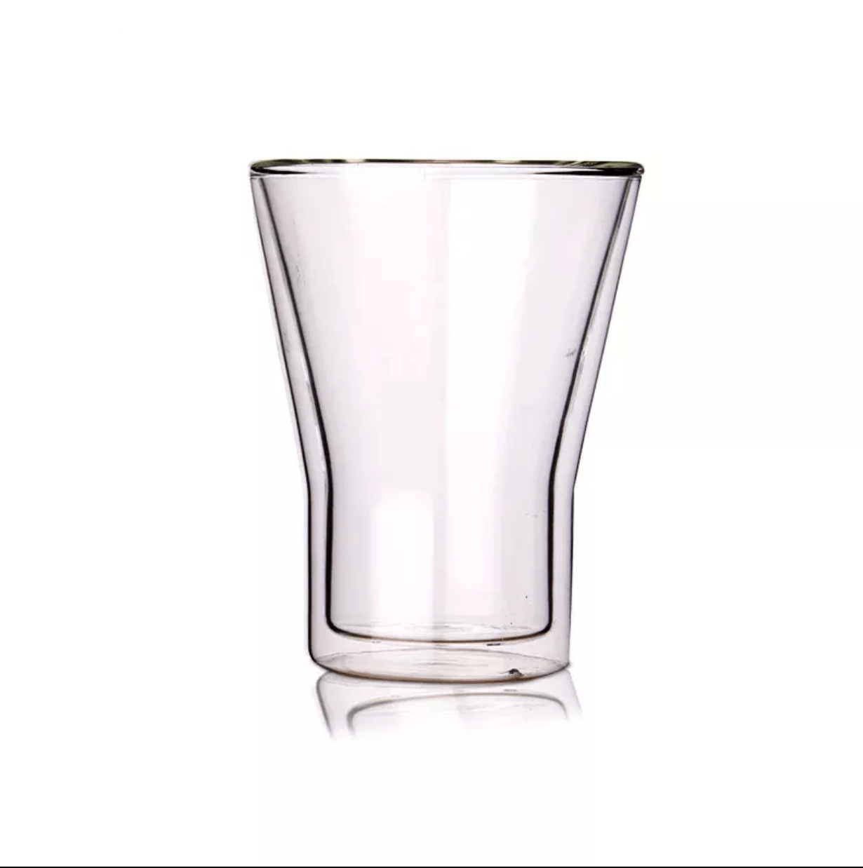 Borosilicate Double Wall Tropical Glass, Insulated Mug for Hot Cold Mug Tea Coffee, Drinking Glasses,Water Glasses, juice, Microwave & dishwasher safe, Light weight double wall glass, Perfect gift Set for Men,Women, Friend  - 300 ml - Pack of 2