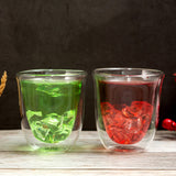 Borosilicate Double Wall Diva Glasse, Insulated Mug for Hot Cold Mug Tea Coffee, Drinking Glasses,Water Glasses, juice, Microwave & dishwasher safe, Lightweight-Transparent - 200 ml - Pack of 1