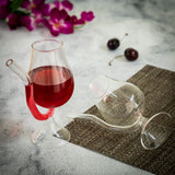 Borosilicate Double Wall Cocktail with Smoky Tail Glass, Unique Wine Glass, Glassware Glass Ideal for White or Red Wine Party Glass, Whisky Cocktails & Any Beverage - Transparent - 250 ml - Pack of 1