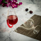 Borosilicate Double Wall Cocktail with Smoky Tail Glass, Unique Wine Glass, Glassware Glass Ideal for White or Red Wine Party Glass, Whisky Cocktails & Any Beverage - Transparent - 250 ml - Pack of 1