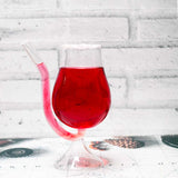 Borosilicate Double Wall Cocktail with Smoky Tail Glass, Unique Wine Glass, Glassware Glass Ideal for White or Red Wine Party Glass, Whisky Cocktails & Any Beverage - Transparent - 250 ml - Pack of 1