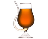 Borosilicate Double Wall Cocktail with Smoky Tail Glass, Unique Wine Glass, Glassware Glass Ideal for White or Red Wine Party Glass, Whisky Cocktails & Any Beverage - Transparent - 250 ml - Pack of 1