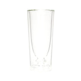 Borosilicate Double Wall Chic Glass, Unique Glass, Glassware Glass Ideal for Juice Lemon Soda Wine Scotch Cocktails & Any Beverage, Party Glass, Whisky Cocktails & Any Beverage - Transparent - 175 ml - Pack of 4
