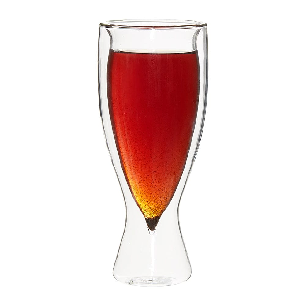 Borosilicate Double Wall Spruce Glass, Unique Glass, Glassware Glass Ideal for Juice Lemon Soda Wine Scotch Cocktails & Any Beverage, Party Glass, Whisky Cocktails & Any Beverage - Transparent - 350 ml - Pack of 1