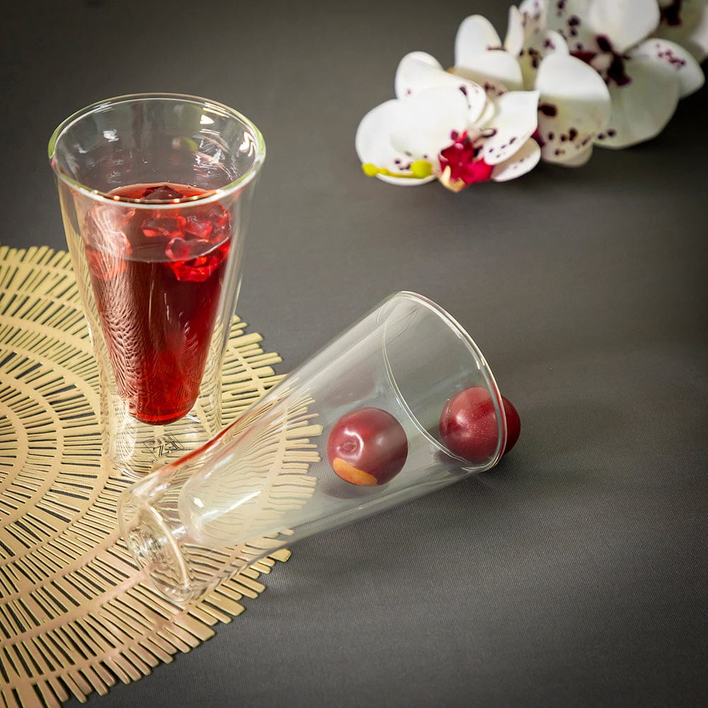 Double Wall Goblet Glass - 300 ml (Pack of 2)