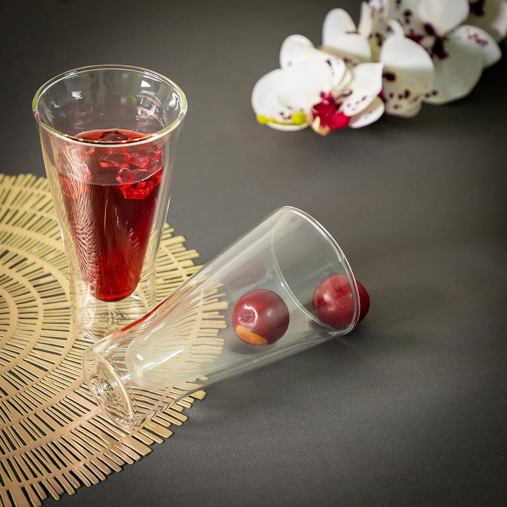 Double Wall Goblet Glass - 300 ml (Pack of 2)