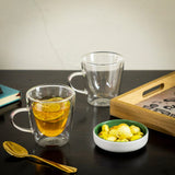 Double Wall Glass Petite Cup (250 ml) (Pack of 4)