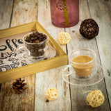 Double Wall Glass Twirl Cup & Saucer Set (180 ml) (Set of 6)