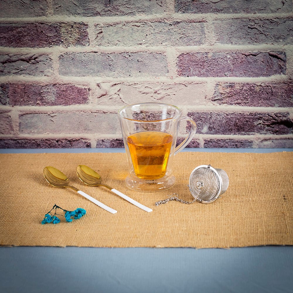 Double Wall Glass Galaxy Mug (250 ml) (Pack of 4)