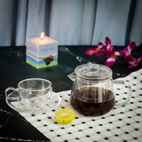 Chai Pot - Glass Tea Pot with Infuser & Lid (650 ml)