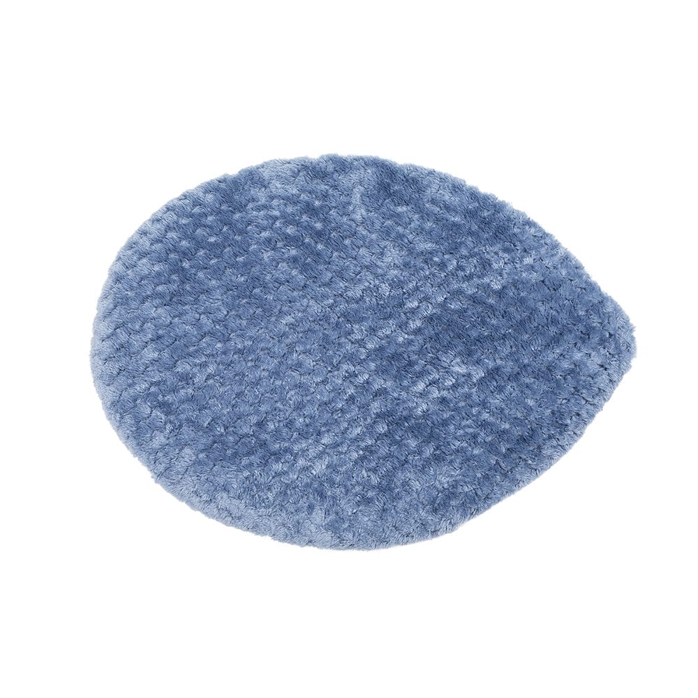 Luxe Cashmere Blue 3 Piece Bathroom Mats Set (L-80 x W-50 cms)