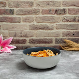 Sesame Matt Blue Pastel Ceramic Serving Bowl (7.25 Inch - 1000 ml)