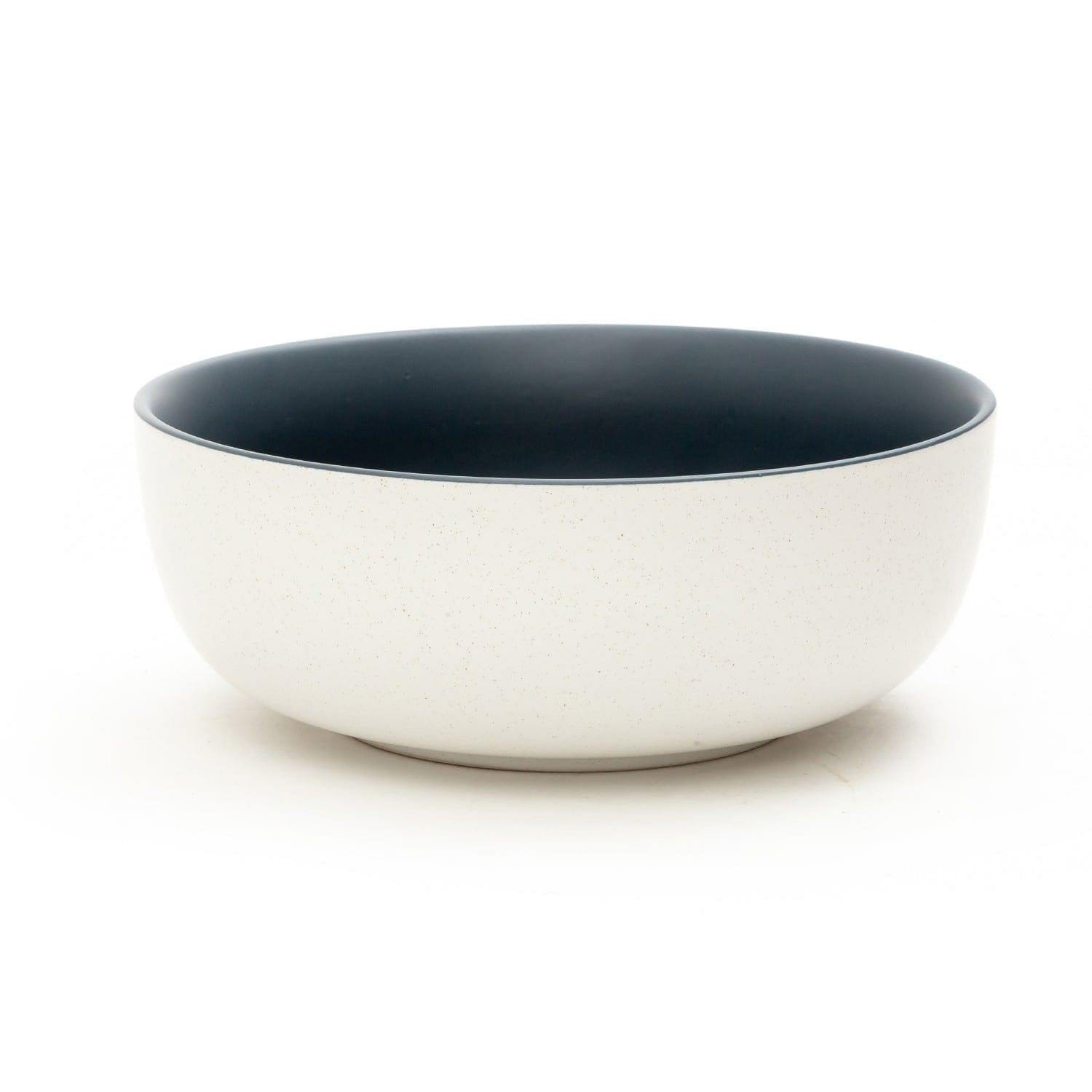 Sesame Matt Blue Pastel Ceramic Serving Bowl (7.25 Inch - 1000 ml)