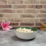 Sesame Matt Green Pastel Ceramic Serving Bowl (7.25 Inch - 1000 ml)