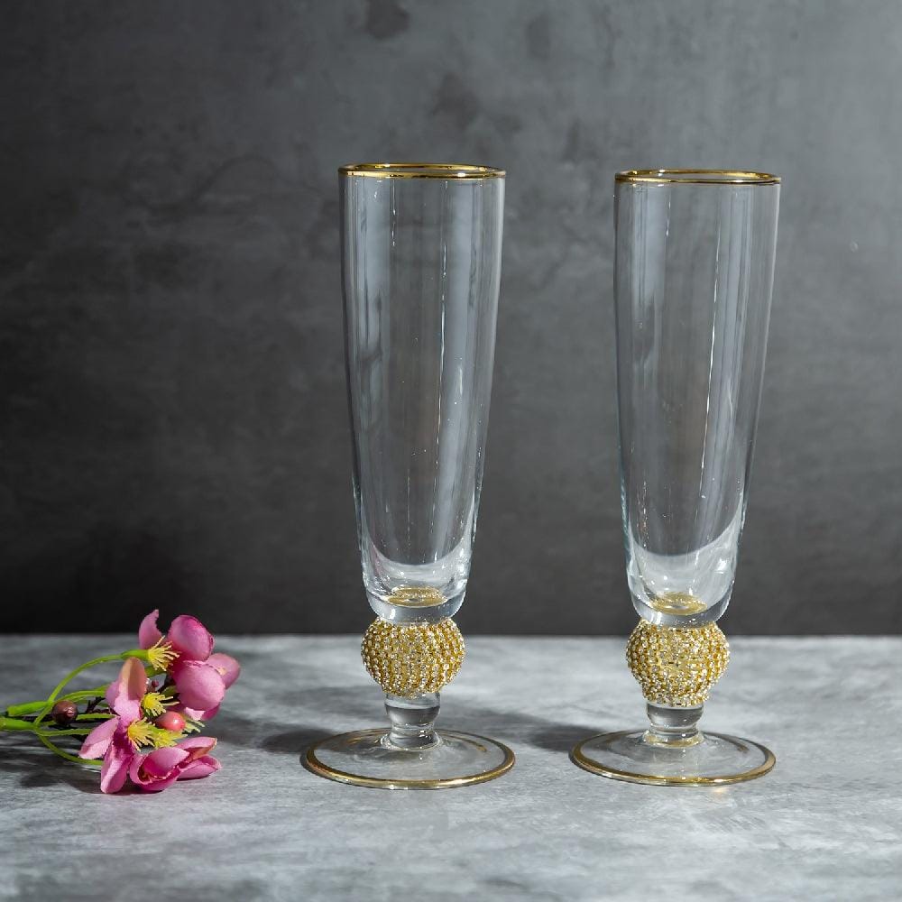 Flute shop glass set