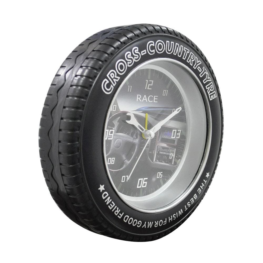 Cross Country Tyre Desk Alarm Clock