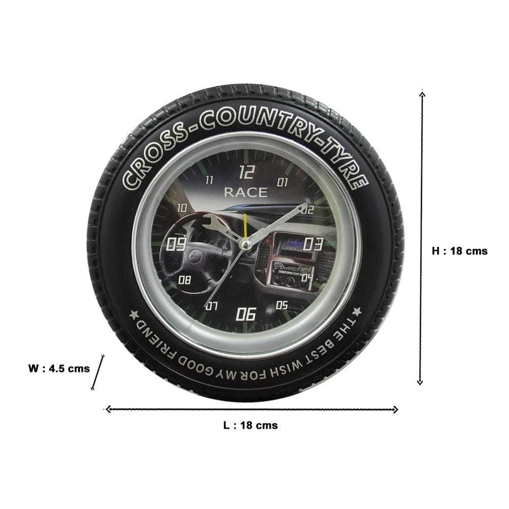 Cross Country Tyre Desk Alarm Clock