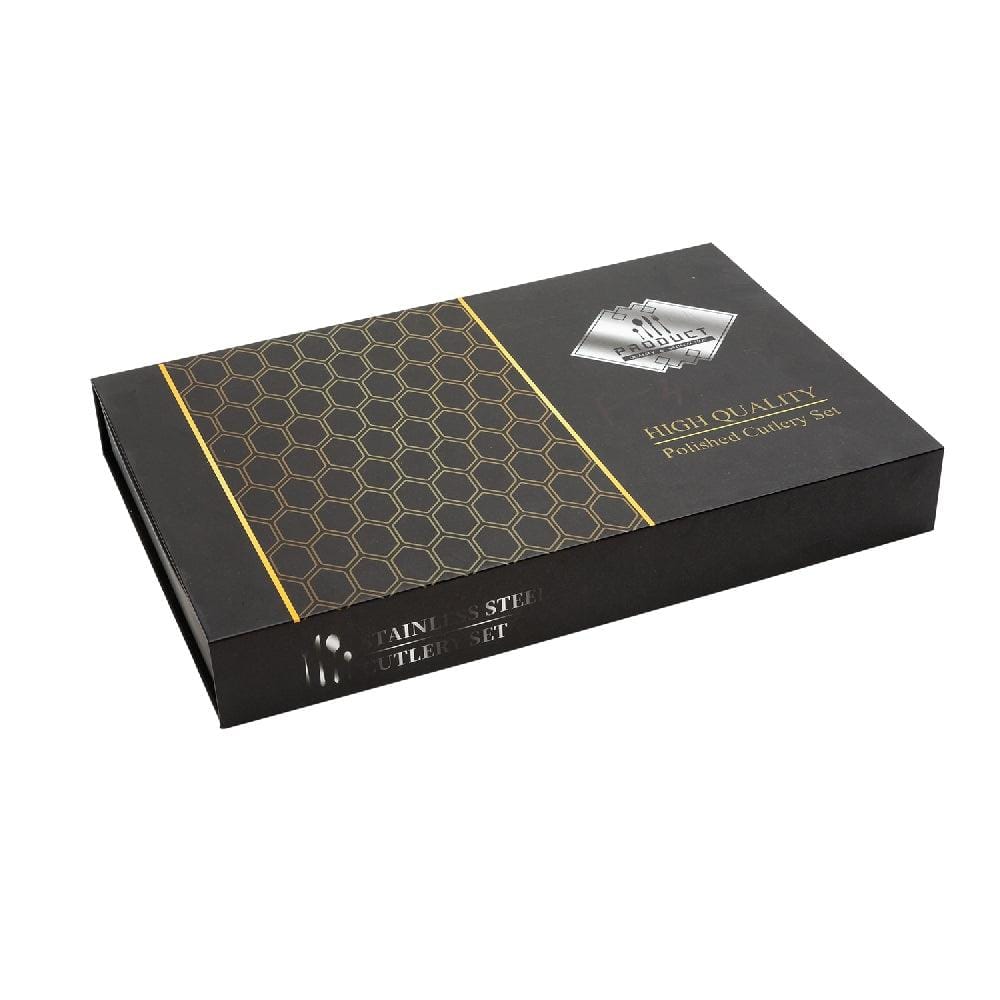 Aurelian 24 Piece Stainless Steel Cutlery Set in Classy Gift Box (Gold)