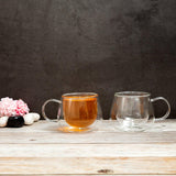 Double Wall Glass Cappuccino Mug (200 ml) (Pack of 4)