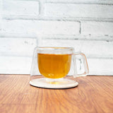 Double Wall Coniq Glass Mug (150 ml) (Pack of 4)