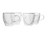 Double Wall Glass Petite Cup (250 ml) (Pack of 4)