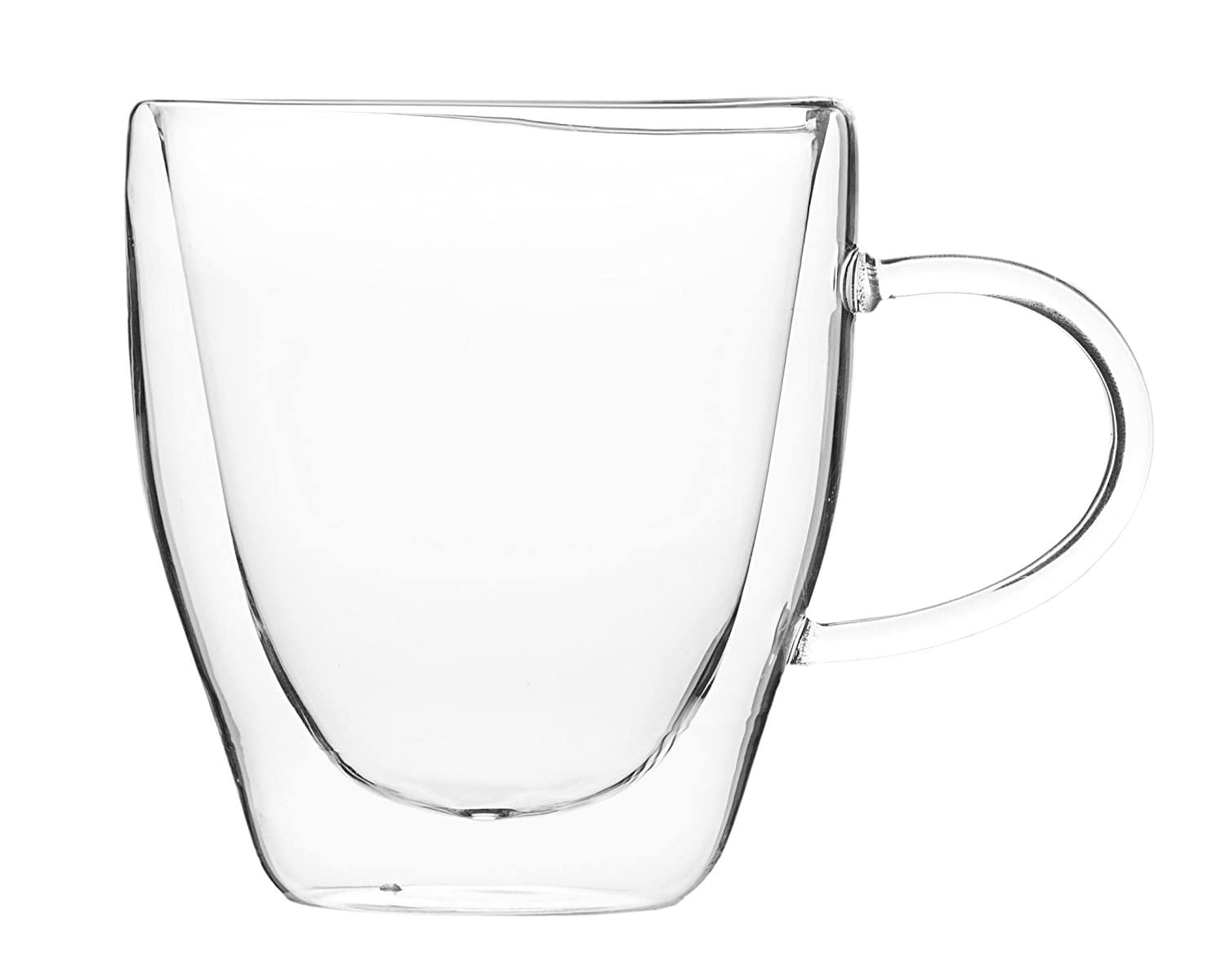 Double Wall Glass Petite Cup (250 ml) (Pack of 4)