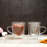 Double Wall Tea Mugs (120 ml) (Pack of 4)