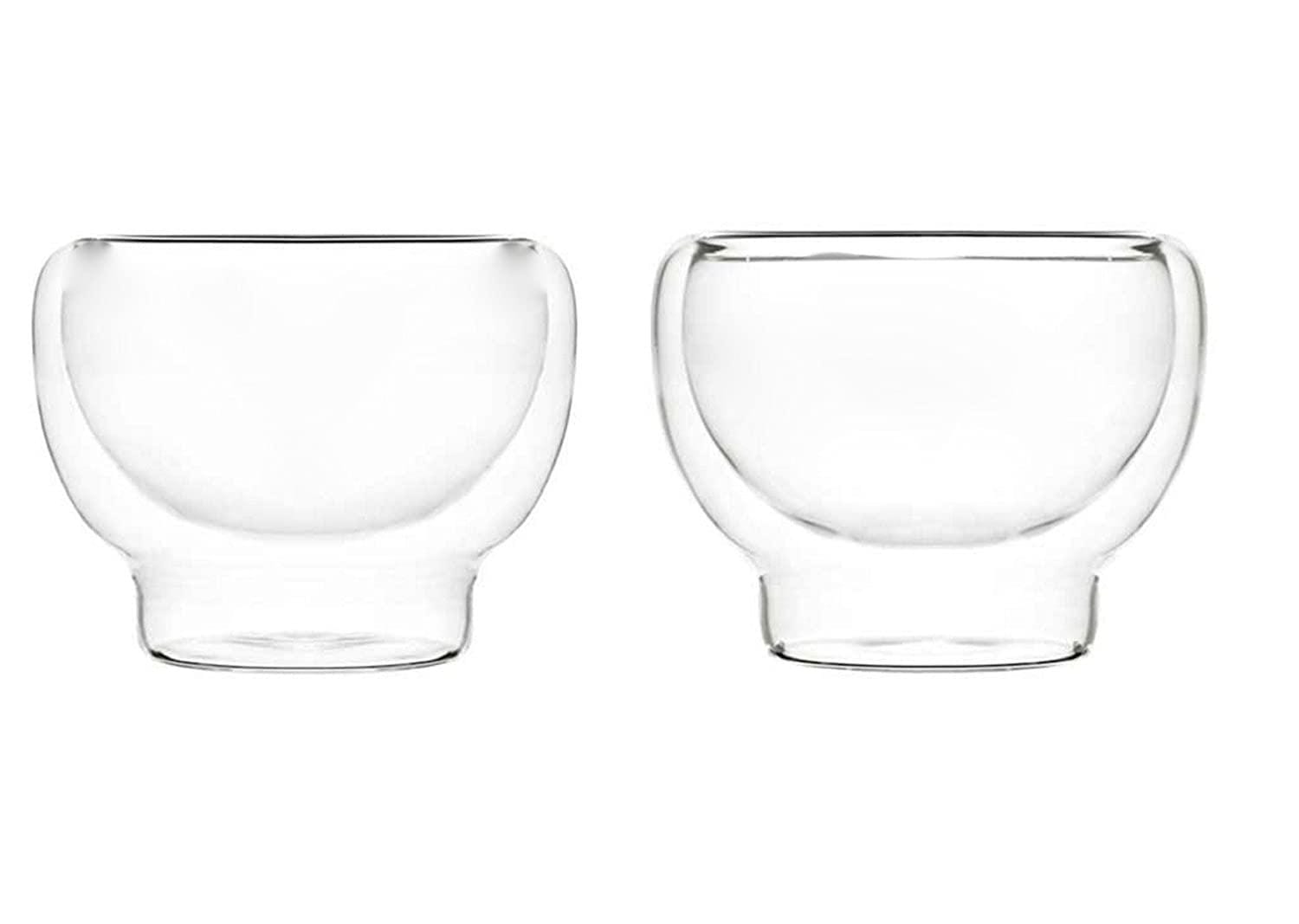 Double Wall Glass Zesty Serving Bowl (150 ml) (Pack of 4)