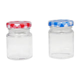 Foodie Chef Figurine Resin Holder with 2 Glass Condiment Jars (Side Facing)