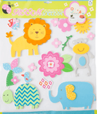 3D Wall Decor Stickers - Happy Animals