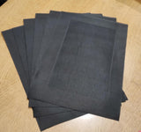 Malakos Concentrix 6 Washable Table Mat Set (Black)