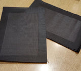 Malakos Concentrix 6 Washable Table Mat Set (Dark Brown)