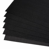 Malakos Elegant 6 Washable Table Mat Set (Black)