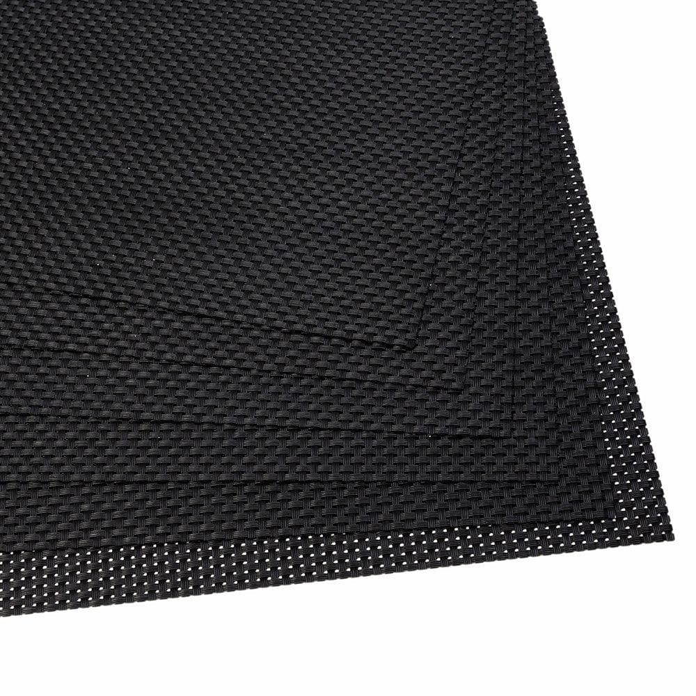Malakos Elegant 6 Washable Table Mat Set (Black)