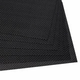 Malakos Elegant 6 Washable Table Mat Set (Black)