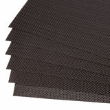 Malakos Elegant 6 Washable Table Mat Set (Black & Brown)
